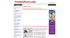 Desktop Screenshot of creativeflyers.com